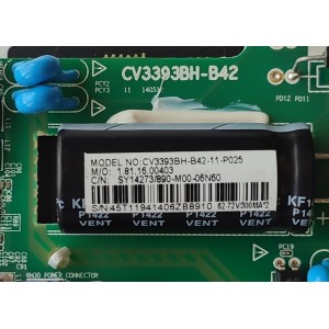 MAIN FUENTE PARA TV ELEMENT / NUMERO DE PARTE SY14273 / CV3393BH-B42 / 890-M00-06N60 / 1.81.16.00403 / 45T11941406Z / PANEL V400HJ6-PE1 / MODELO ELEFW408	